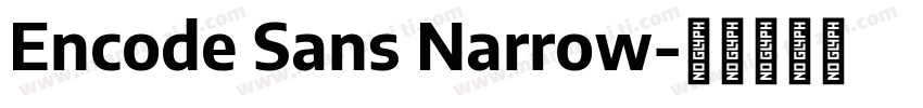 Encode Sans Narrow字体转换